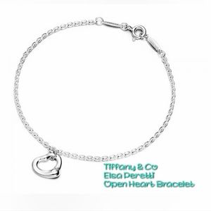 🔻Tiffany & Co Sterling Silver Elsa Peretti Open Heart Bracelet